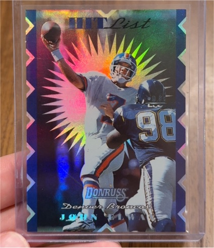 1996 Donruss Hit List #20 John Elway — front