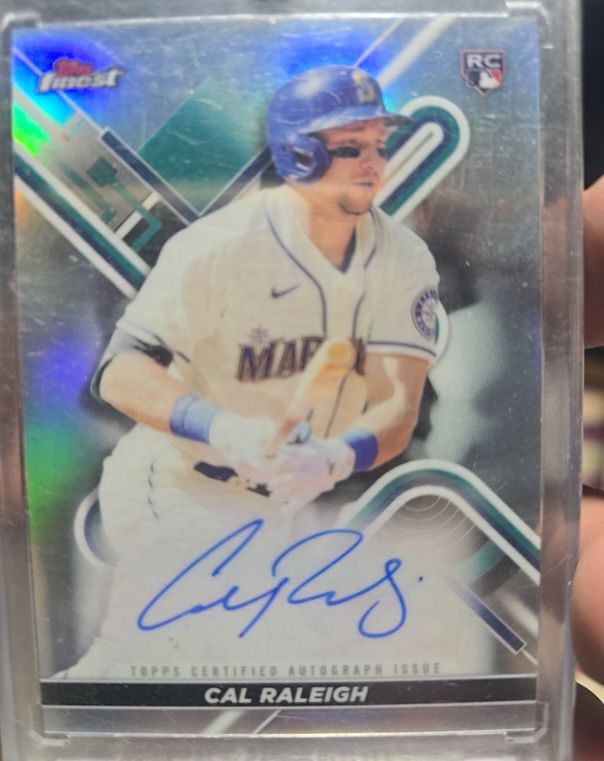 2022 Topps Finest #FA-CR Cal Raleigh — front