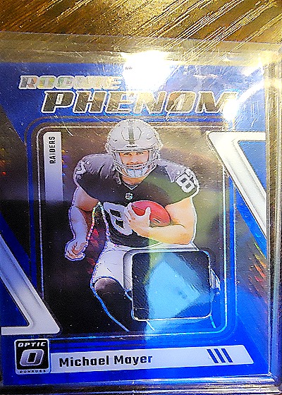 2023 Donruss Optic #RP-MMA Michael Mayer Rookie Phenom Blue Hyper — front