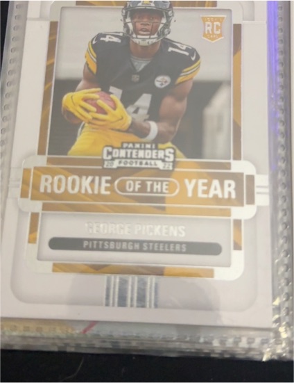 2022 Panini Contenders #ROY-GPI George Pickens Rookie of the Year Contenders — front