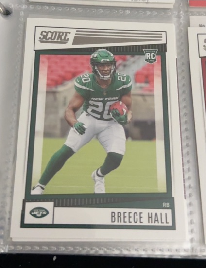 2022 Panini Score #330 Breece Hall — front