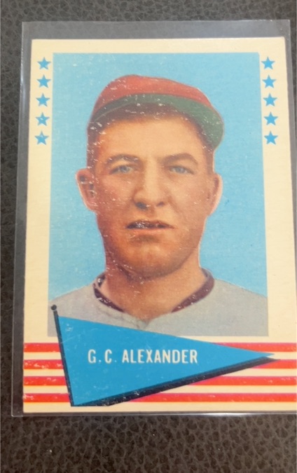 1961 Fleer #2 Grover Cleveland Alexander — front