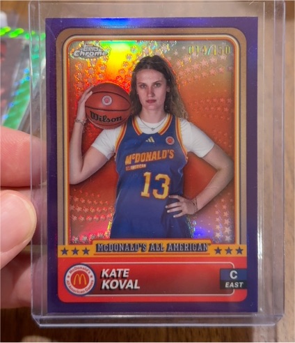 2024 Topps Chrome McDonald's All American #56 Kate Koval — front