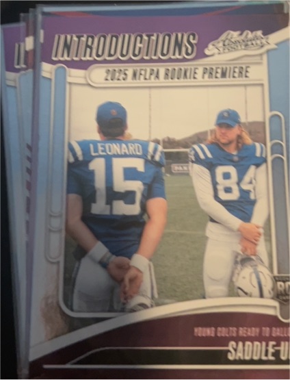 2025 Panini Absolute Introductions #I-RLD Riley Leonard / Tyler Warren — front