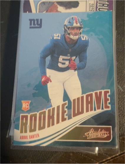 2025 Panini Absolute Rookie Wave #RW-ACR Abdul Carter — front