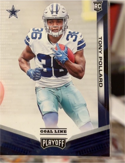 2019 Panini Playoff Goal Line #236 Tony Pollard — front