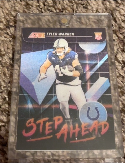 2025 Panini Score #SA-TWN Tyler Warren Step Ahead — front