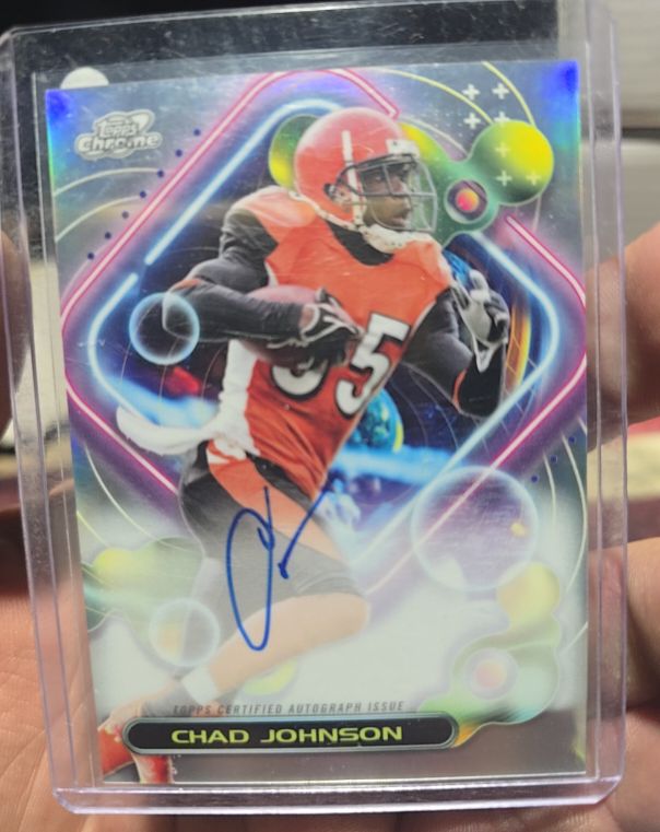 2023 Topps Composite #CCA-CJ Chad Johnson Cosmic Chrome Autographs — front