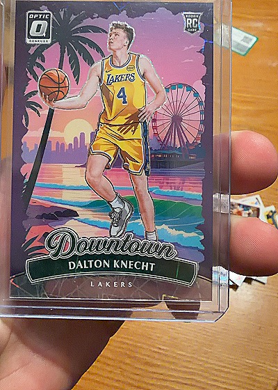 2024-25 Donruss Optic #25 Dalton Knecht Downtown Lakers Rookie Card — front