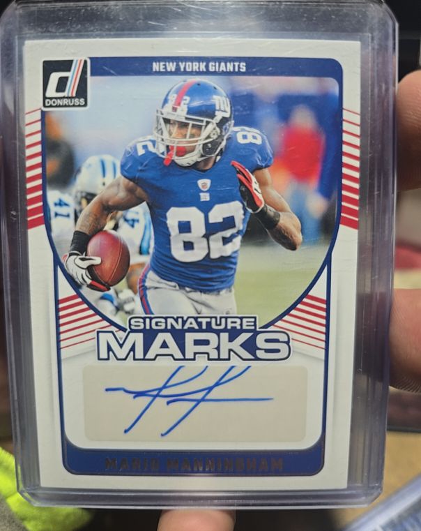 2024 Donruss Signature Marks #SMA-MMA Mario Manningham — front