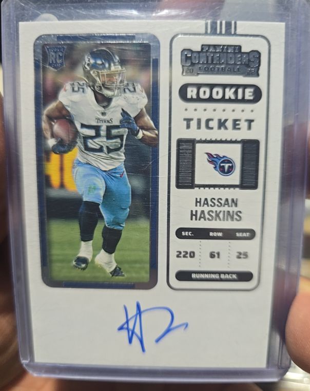 2022 Panini Contenders #119 Hassan Haskins Rookie Ticket — front