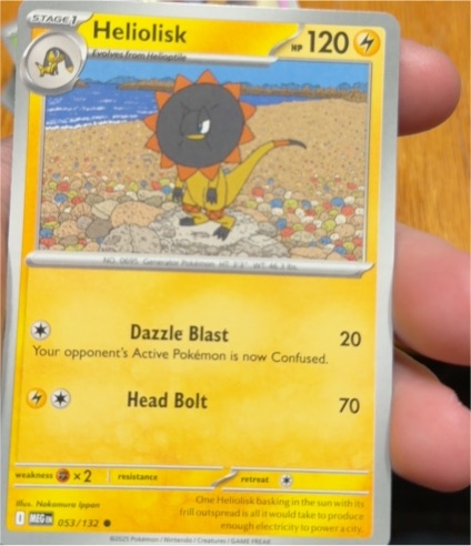 2025 Pokémon ME01: Mega Evolution #053 Heliolisk — front