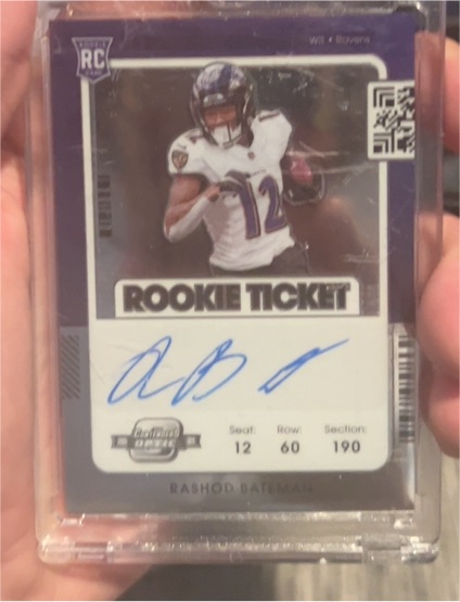 2021 Panini Contenders Optic Rookie Ticket #Rashod Bateman — front