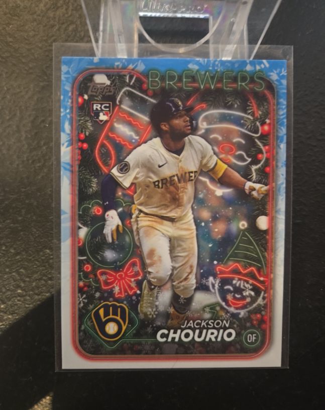 2024 Topps Holiday #H119 Jackson Chourio — front