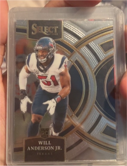 2023 Panini Select # Will Anderson Jr. Houston Texans Rookie Card — front