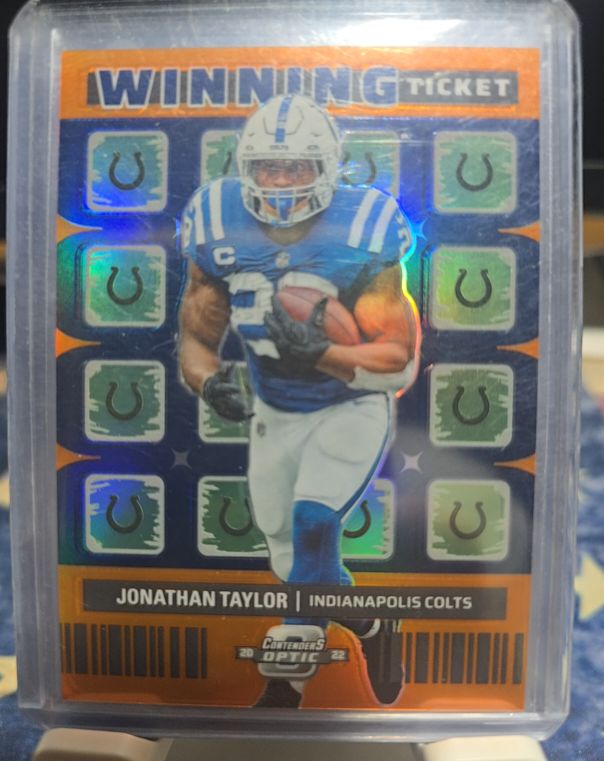 2022 Panini Contenders Optic #WT-JTA Jonathan Taylor Winning Ticket — front