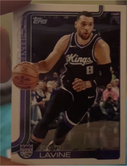 2025-26 Topps #163 Zach LaVine Sacramento Kings — front