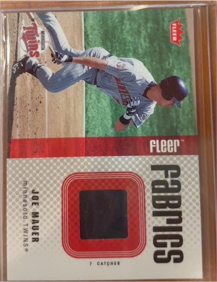 2006 Fleer Fabrics #FF-JM Joe Mauer — front