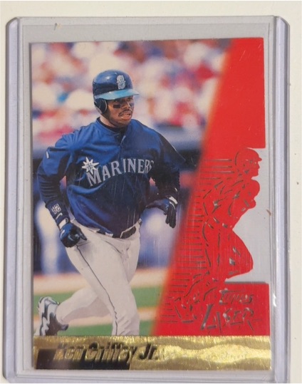 1996 Topps Laser #42 Ken Griffey Jr. — front