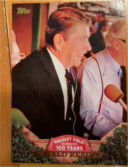 2016 Topps 100 Years at Wrigley Field #WRIG-47 Ronald Reagan — front