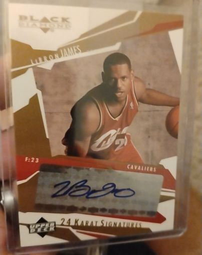2003-04 Upper Deck Black Diamond #F-23 LeBron James — front