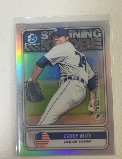 2020 Bowman Chrome Spanning the Globe #STG-CM Casey Mize — front