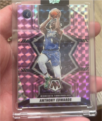 2021-22 Panini Mosaic #79 Anthony Edwards — front