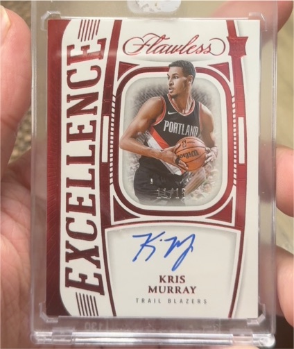 2023-24 Panini Flawless Kris Murray Excellence — front