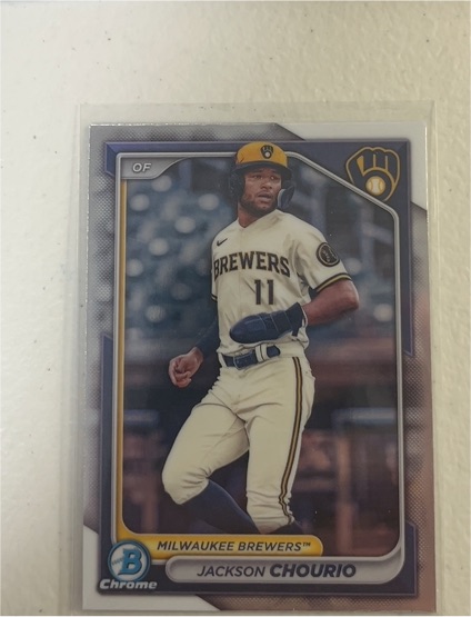 2024 Bowman Chrome Prospects #BCP-140 Jackson Chourio — front