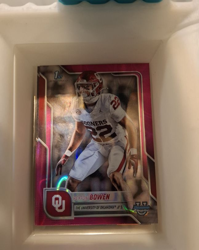 2025 Bowman Chrome University #111 Peyton Bowen — front