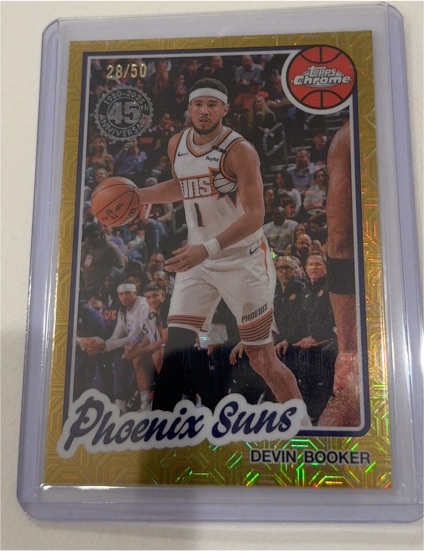2025-26 Topps Chrome 45th Anniversary #TC-DB Devin Booker — front