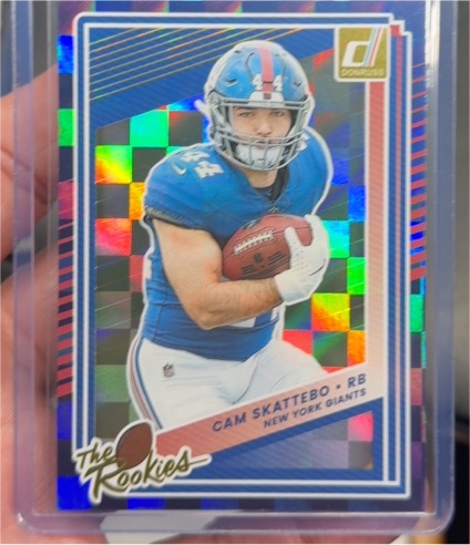 2025 Panini Donruss #19 Cam Skattebo The Rookies — front