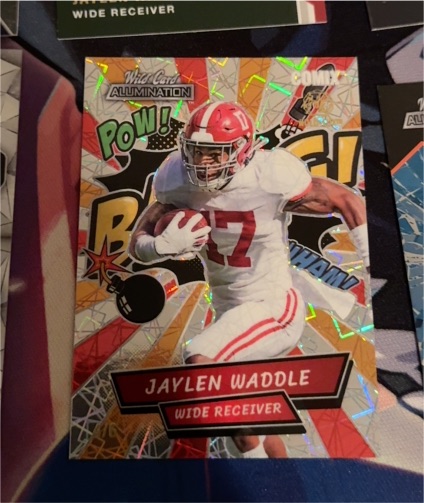 2021 Wild Card Alumination Comix #AC-15 Jaylen Waddle — front