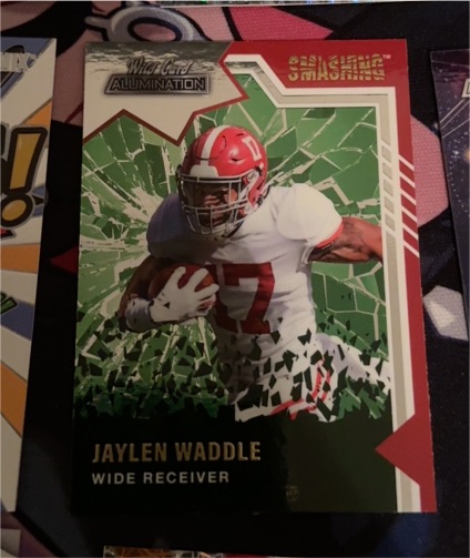 2021 Wild Card Alumination #SM-15 Jaylen Waddle Smashing — front