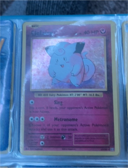2016 Pokémon XY Evolutions #63 Clefairy — front