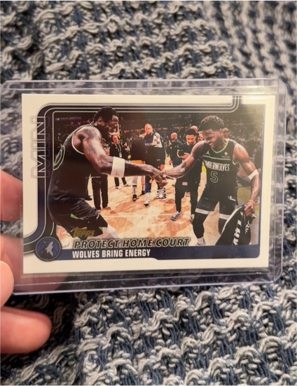 2025 Topps Protect Home Court Wolves Bring Energy — front