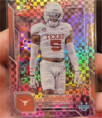 2025 Bowman Chrome University #112 Malik Muhammad — front
