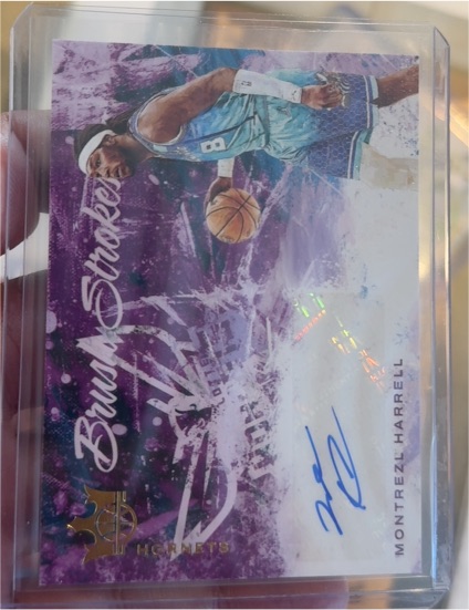 2021-22 Panini Court Kings #BR-MZH Montrezl Harrell Brush Strokes Ruby Auto — front