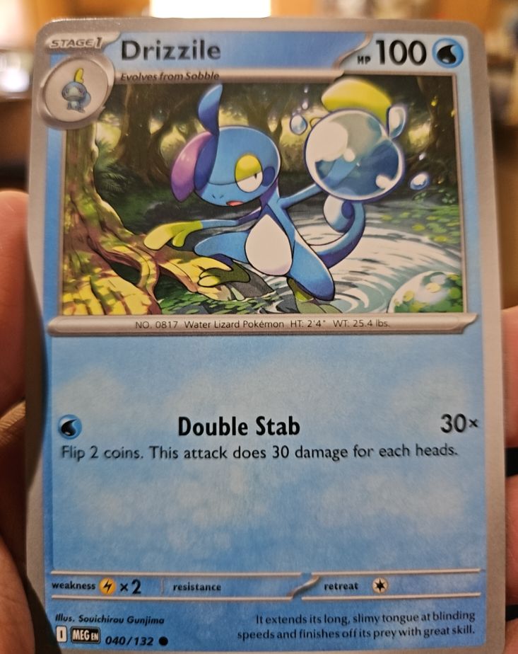 2025 Pokemon ME01 #040 Drizzile — front