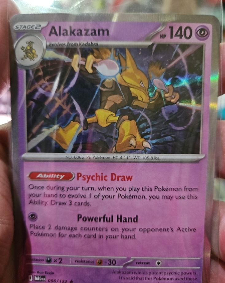 2025 Pokémon TCG Mega Evolution #056 Alakazam — front