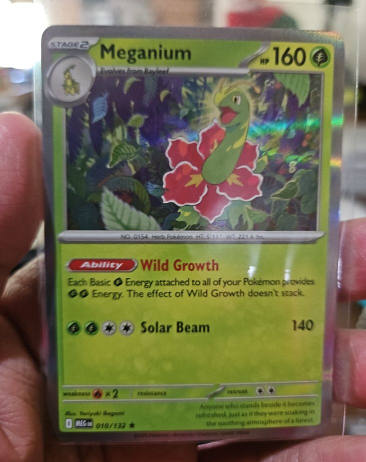 2015 Pokemon Mega Evolution #010 Meganium — front