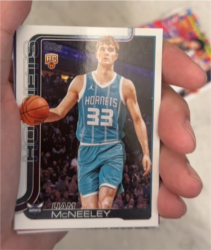 2025-26 Topps #229 Liam McNeeley — front