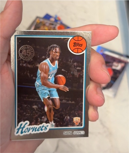 2025-26 Topps 45th Anniversary #80BK-76 Sion James Rookie — front
