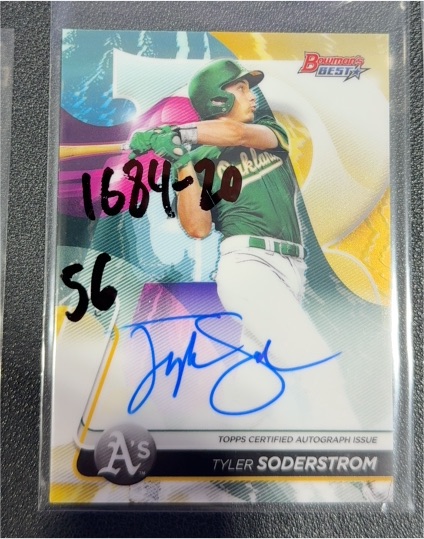 2020 Bowman's Best #B20-TSO Tyler Soderstrom — front