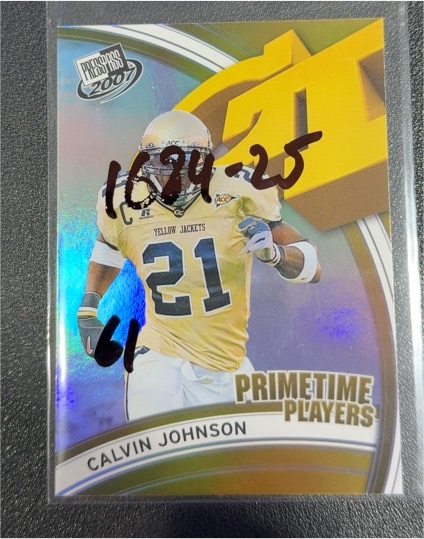 2007 Press Pass Primetime Players #PP-11 Calvin Johnson — front