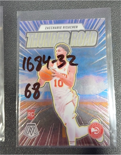 2024-25 Panini Mosaic #20 Zaccharie Risacher Thunder Road — front