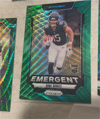 2024 Panini Prizm Emergent #11 Rome Odunze — front