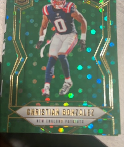 2025 Panini Donruss Elite #48 Christian Gonzalez Green Disco — front