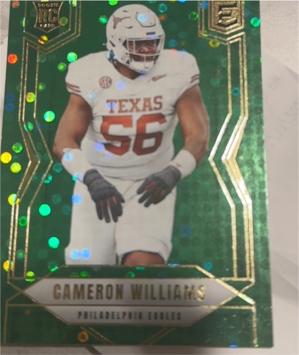 2025 Panini Donruss Elite #184 Cameron Williams — front