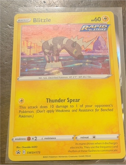 2021 Pokémon SWSH173 Blitzle — front